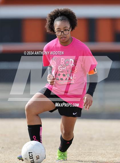 Thumbnail 2 in Whiteville vs South View (Kicking for Cancer Girls Soccer Jamboree) photogallery.
