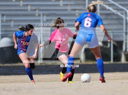 Thumbnail 3 in Whiteville vs South View (Kicking for Cancer Girls Soccer Jamboree) photogallery.