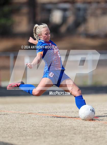 Thumbnail 2 in Whiteville vs South View (Kicking for Cancer Girls Soccer Jamboree) photogallery.