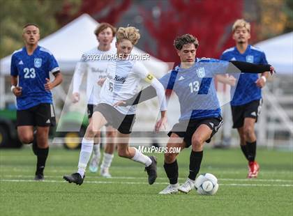 Thumbnail 1 in Caldwell vs Bishop Kelly (IHSAA 4A State Final) photogallery.