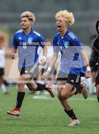 Thumbnail 1 in Caldwell vs Bishop Kelly (IHSAA 4A State Final) photogallery.