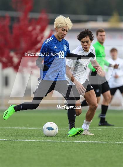 Thumbnail 2 in Caldwell vs Bishop Kelly (IHSAA 4A State Final) photogallery.