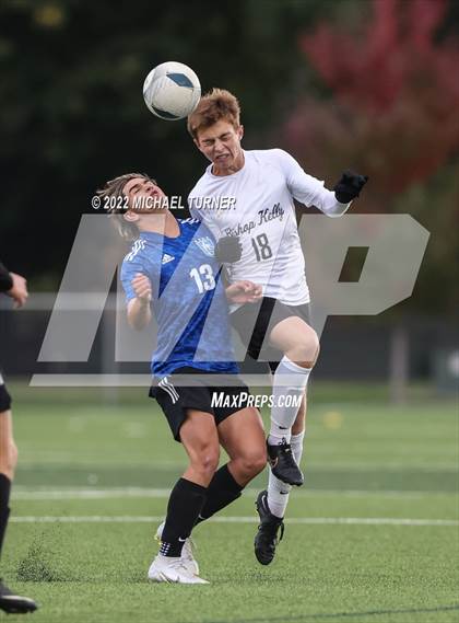 Thumbnail 2 in Caldwell vs Bishop Kelly (IHSAA 4A State Final) photogallery.