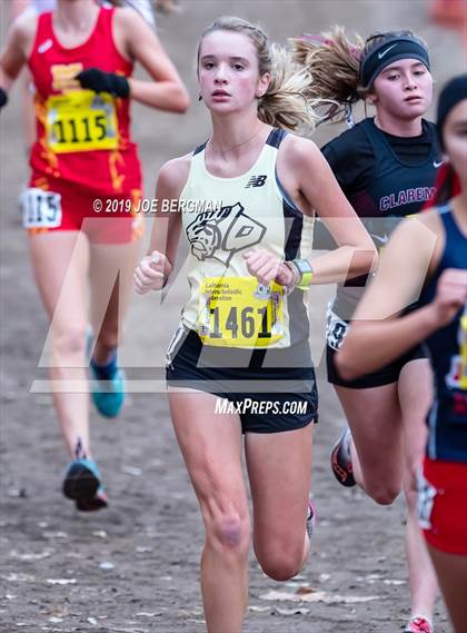Thumbnail 1 in CIF State Cross Country Championships (Girls D2 Race) photogallery.
