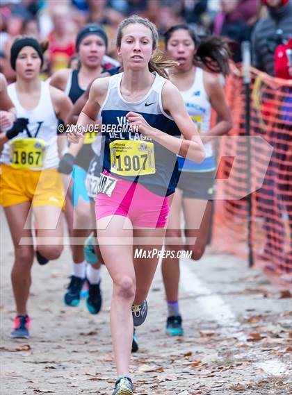 Thumbnail 3 in CIF State Cross Country Championships (Girls D2 Race) photogallery.