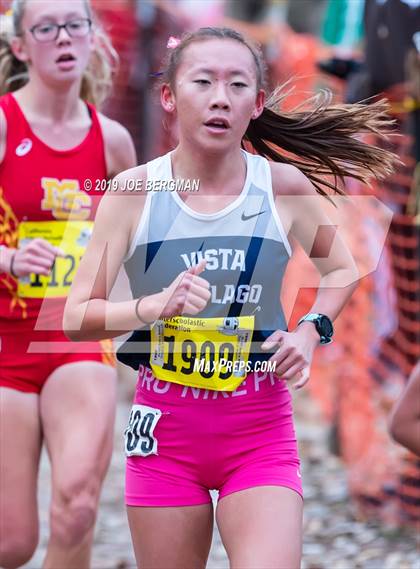 Thumbnail 3 in CIF State Cross Country Championships (Girls D2 Race) photogallery.