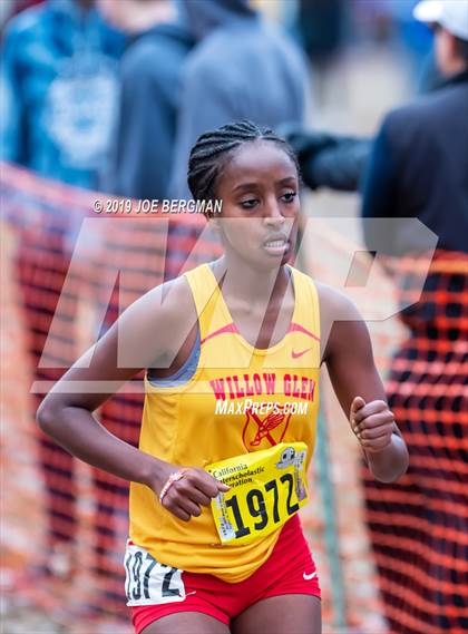Thumbnail 1 in CIF State Cross Country Championships (Girls D2 Race) photogallery.