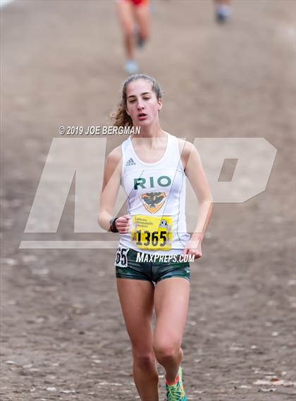Thumbnail 1 in CIF State Cross Country Championships (Girls D2 Race) photogallery.