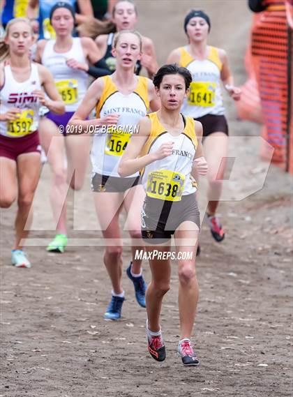Thumbnail 2 in CIF State Cross Country Championships (Girls D2 Race) photogallery.