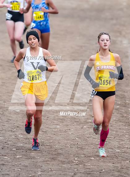 Thumbnail 3 in CIF State Cross Country Championships (Girls D2 Race) photogallery.