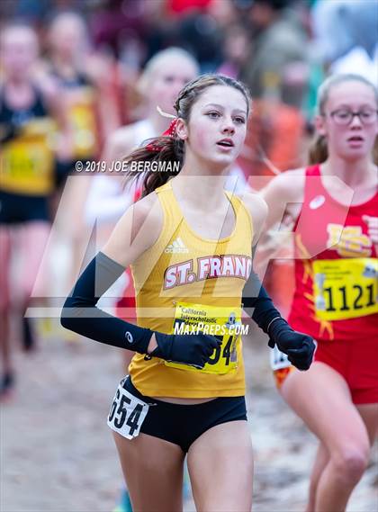 Thumbnail 1 in CIF State Cross Country Championships (Girls D2 Race) photogallery.