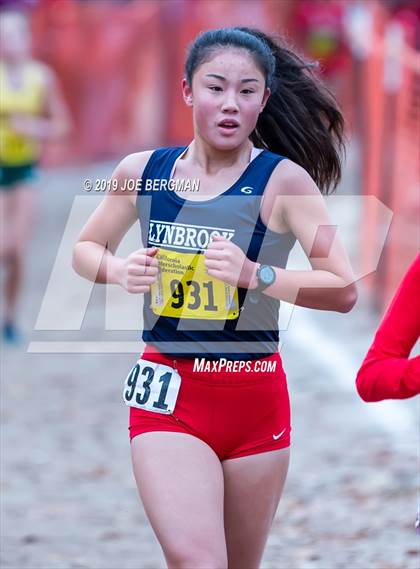 Thumbnail 1 in CIF State Cross Country Championships (Girls D2 Race) photogallery.