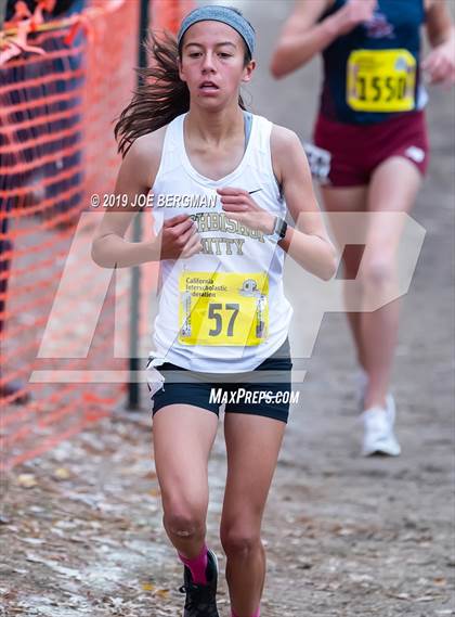 Thumbnail 1 in CIF State Cross Country Championships (Girls D2 Race) photogallery.