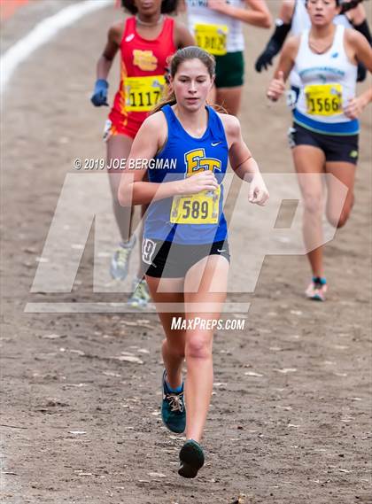 Thumbnail 3 in CIF State Cross Country Championships (Girls D2 Race) photogallery.