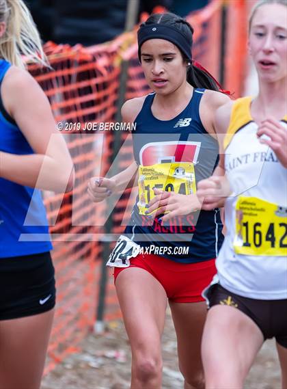 Thumbnail 2 in CIF State Cross Country Championships (Girls D2 Race) photogallery.