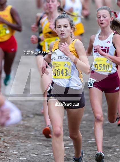 Thumbnail 2 in CIF State Cross Country Championships (Girls D2 Race) photogallery.