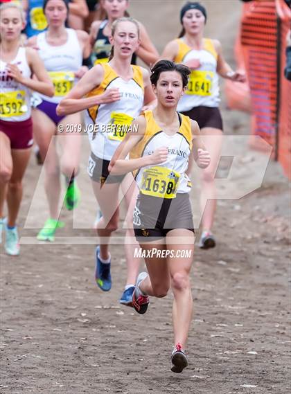 Thumbnail 3 in CIF State Cross Country Championships (Girls D2 Race) photogallery.