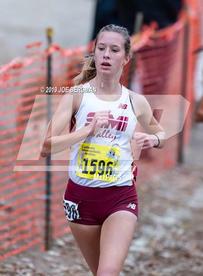 Thumbnail 3 in CIF State Cross Country Championships (Girls D2 Race) photogallery.