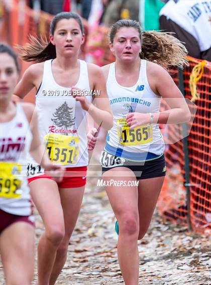 Thumbnail 3 in CIF State Cross Country Championships (Girls D2 Race) photogallery.