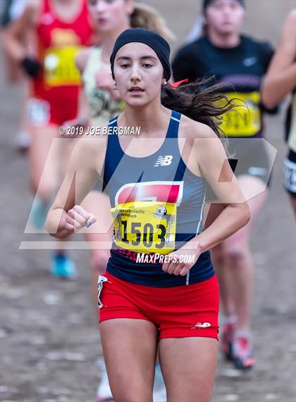 Thumbnail 3 in CIF State Cross Country Championships (Girls D2 Race) photogallery.