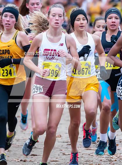 Thumbnail 3 in CIF State Cross Country Championships (Girls D2 Race) photogallery.