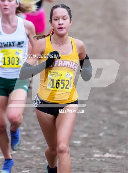 Thumbnail 3 in CIF State Cross Country Championships (Girls D2 Race) photogallery.