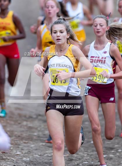 Thumbnail 3 in CIF State Cross Country Championships (Girls D2 Race) photogallery.