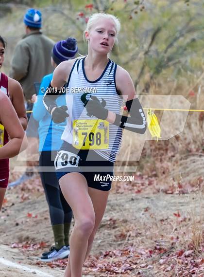 Thumbnail 1 in CIF State Cross Country Championships (Girls D2 Race) photogallery.