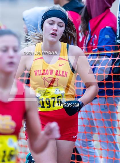 Thumbnail 1 in CIF State Cross Country Championships (Girls D2 Race) photogallery.
