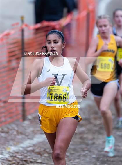 Thumbnail 2 in CIF State Cross Country Championships (Girls D2 Race) photogallery.