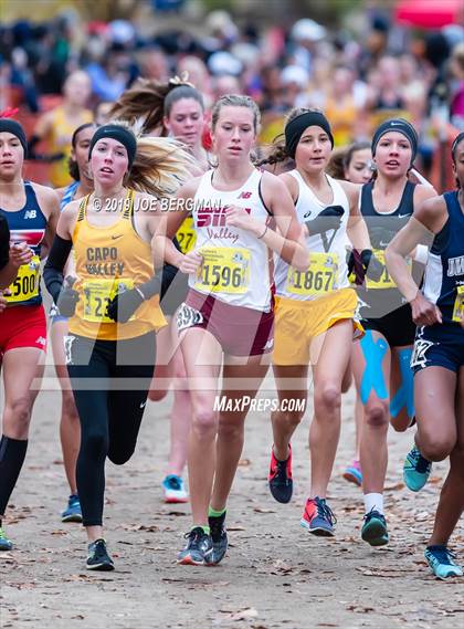 Thumbnail 1 in CIF State Cross Country Championships (Girls D2 Race) photogallery.