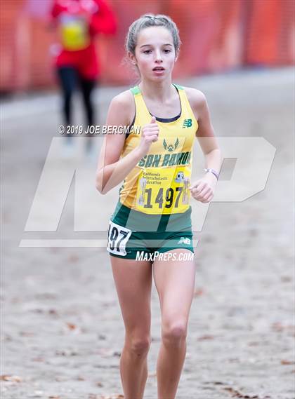 Thumbnail 2 in CIF State Cross Country Championships (Girls D2 Race) photogallery.