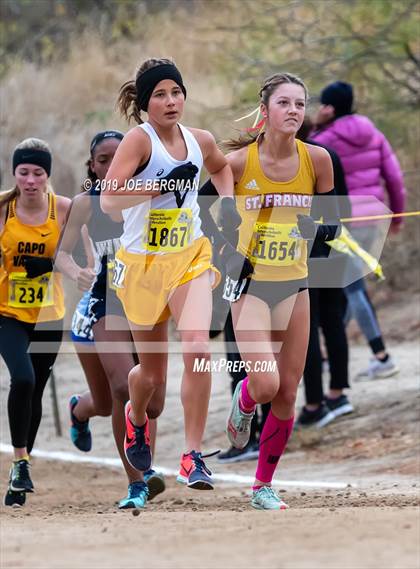 Thumbnail 1 in CIF State Cross Country Championships (Girls D2 Race) photogallery.