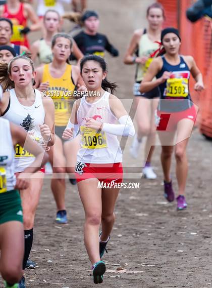 Thumbnail 1 in CIF State Cross Country Championships (Girls D2 Race) photogallery.