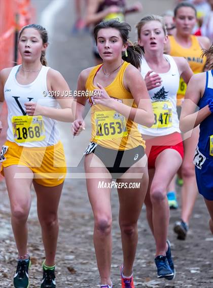 Thumbnail 3 in CIF State Cross Country Championships (Girls D2 Race) photogallery.