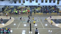 Lourdes volleyball highlights Caledonia