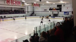 Mankato West ice hockey highlights vs. Mankato East High
