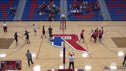New Palestine boys volleyball highlights Covenant Christian High School