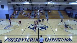 Presbyterian Christian volleyball highlights Hartfield Academy