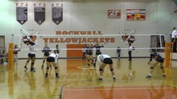 Rockwall volleyball highlights vs. Rowlett High School
