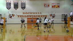 Rockwall volleyball highlights vs. Rowlett High School