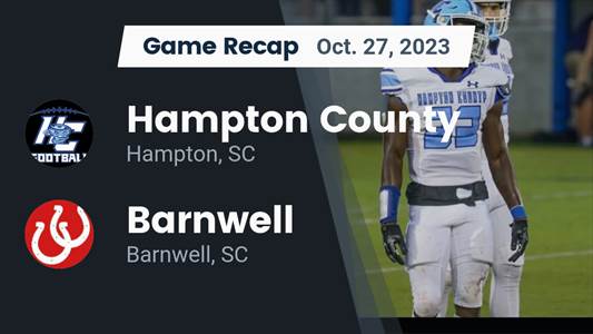 Football Game Recap: Barnwell Warhorses vs. Hampton County Hurricanes