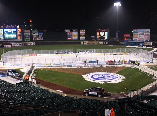 Frontier Field, home of baseball's Rochester Red Wings of the Class AAA International League.