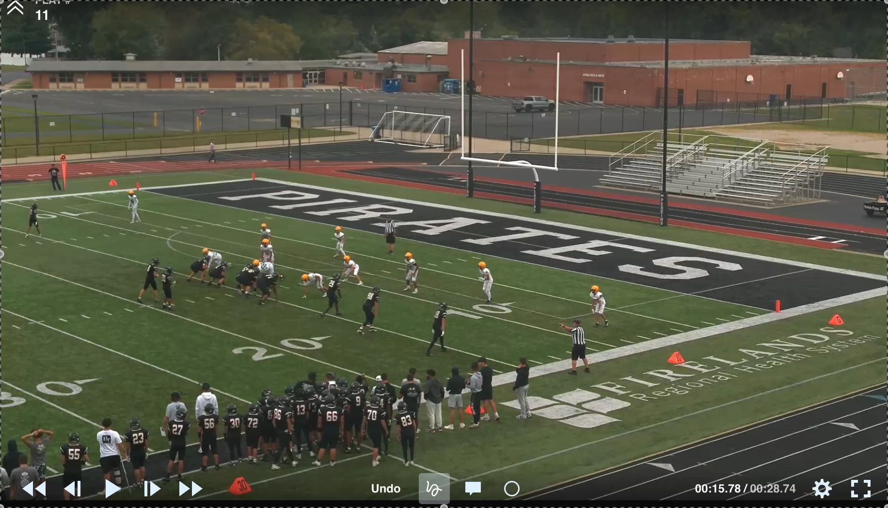 Football Recap: Perkins Comes Up Short Despite  Bryce Davie's Bi