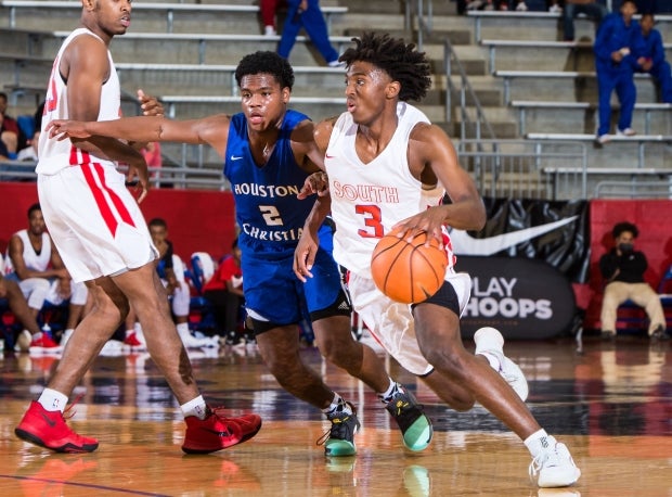 New Kentucky commitment Tyrese Maxey in action at the Thanksgiving Hoopfest last November.