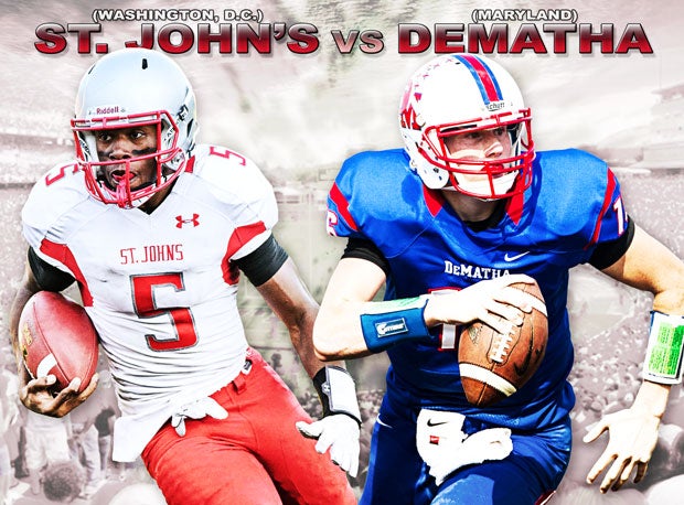 The nation's capital plays host this week's top high school football game as DeMatha and St. John's meet in Saturday's WCAC championship game.