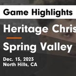 Heritage Christian vs. Spring Valley