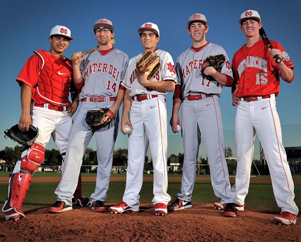 Left to right: Jeremy Martinez, Davis Tominaga, Austin Grebeck, Charlie Vorsheck and Ryan McMahon