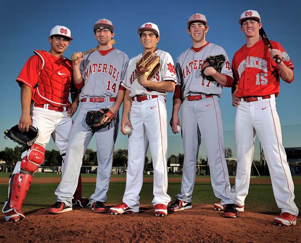 Left to right: Jeremy Martinez, Davis Tominaga, Austin Grebeck, Charlie Vorsheck and Ryan McMahon 