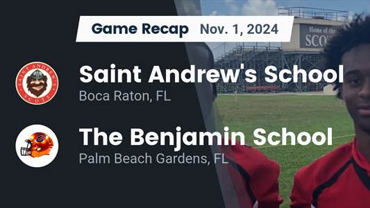 Football Recap: Benjamin Skates Past Saint Andrew's with Ease